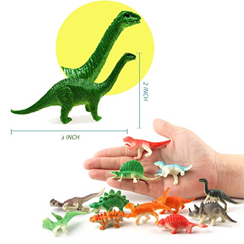78 Mini Plastic Dinosaur Figures by OuMuaMua