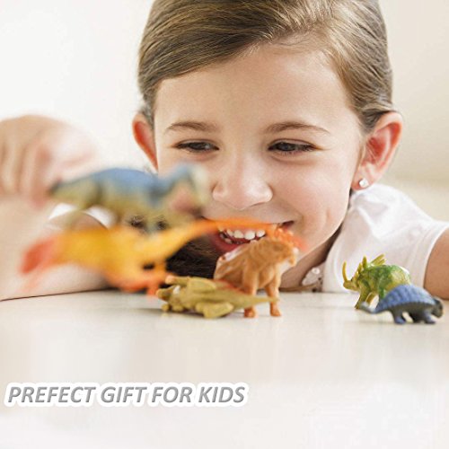 78 Mini Plastic Dinosaur Figures by OuMuaMua