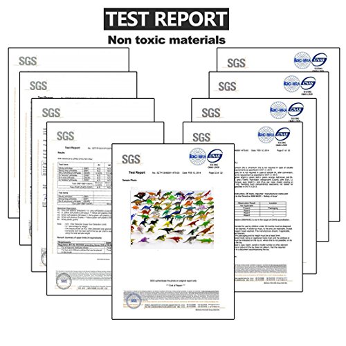 78 Mini Plastic Dinosaur Figures by OuMuaMua