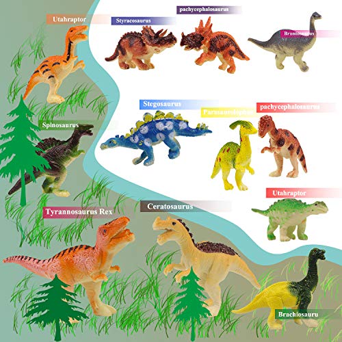 Small Assorted Dinosaur Figures - Mini Plastic Toys