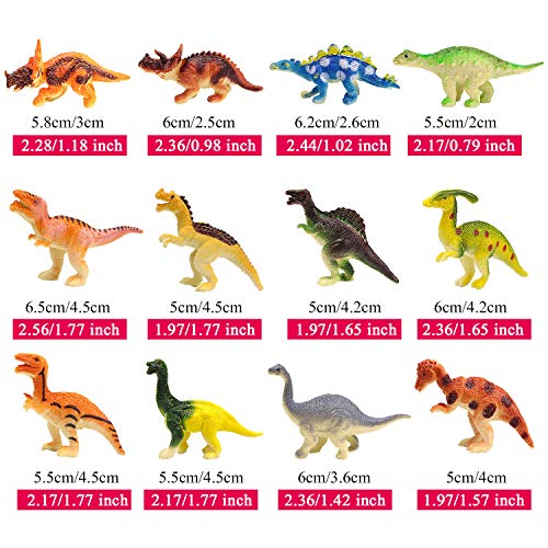 Small Assorted Dinosaur Figures - Mini Plastic Toys