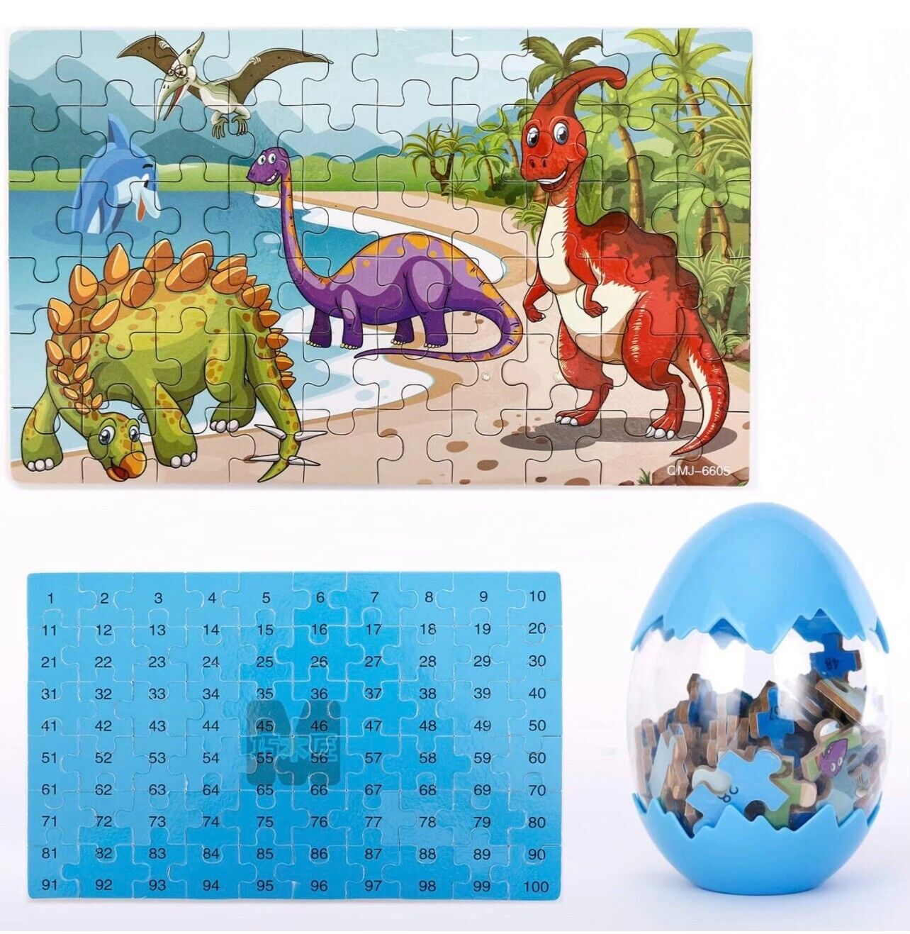 Dinosaur Egg Jigsaw Puzzle - Set of 2