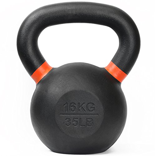 16kg Mirafit Cast Iron Kettlebell - Home Fitness