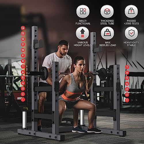 PASYOU SR30 Adjustable Squat Rack: Heavy Duty High Capacity