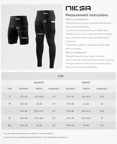 Niksa Men's Compression Running Shorts - 5 Pack