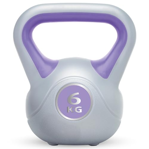 6 KG Urban Fitness Vinyl Kettlebell - Assorted Colors