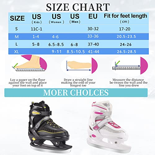Kids' White Ice Skates - SFR Galaxy SFR012