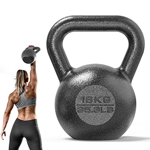 PROIRON Cast Iron Kettlebell for Home Gym Fitness (16KG)