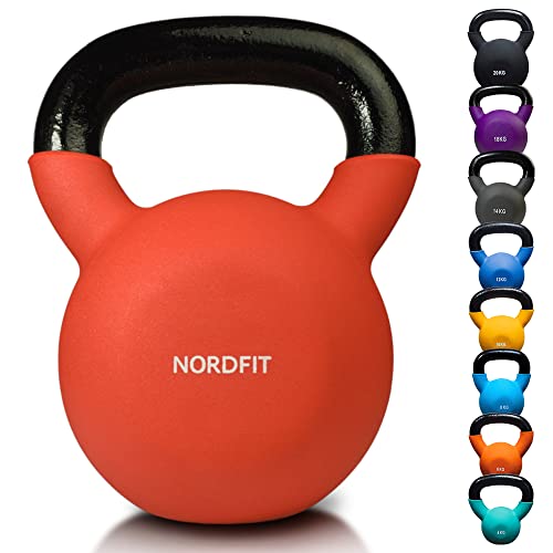 NORDFIT Neoprene Coated Kettlebell Weights - Home Gym