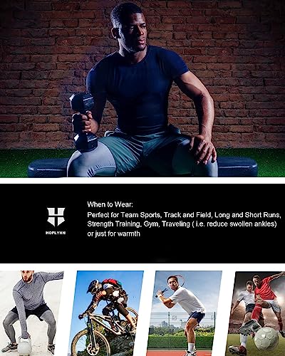 HOPLYNN Men's 4 Pack Workout Compression Shirts (8 words)