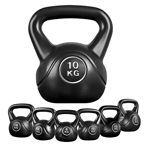 Yaheetech 10KG Coated Kettlebell for Strength Training Home Gym