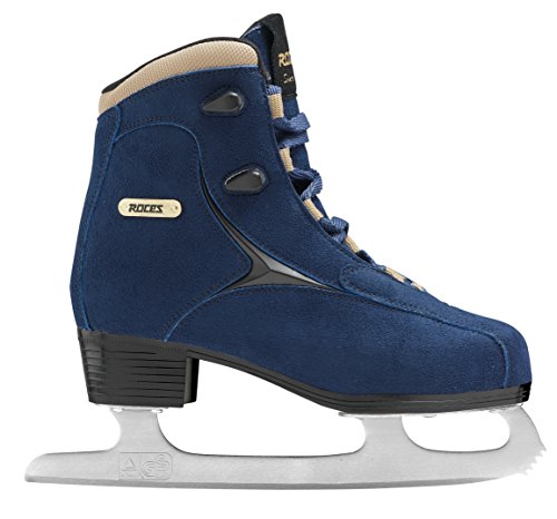 Roces Caje Women's Ice Skates - Blue/Gold, Size 5