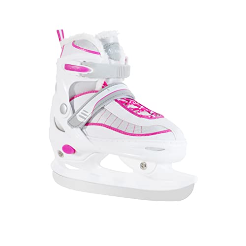 Boys Adjustable Figure Ice Skate, Grey/Black, Medium (1-4)