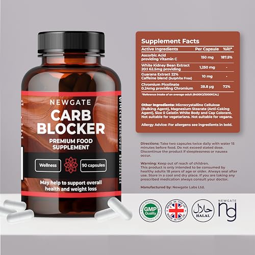 High Strength Carb Blocker - 90 Capsules - Halal