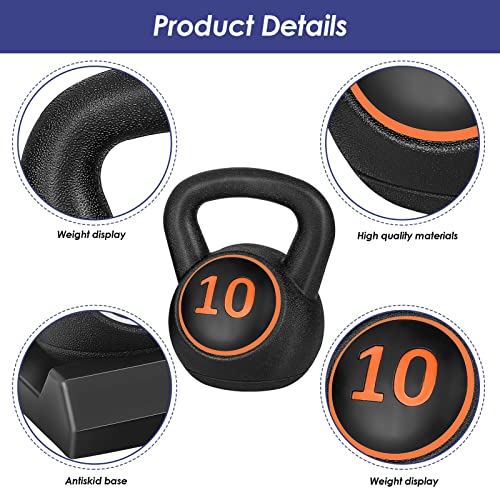 Trintion 3-Piece Kettlebell Set for Home Gym Workouts