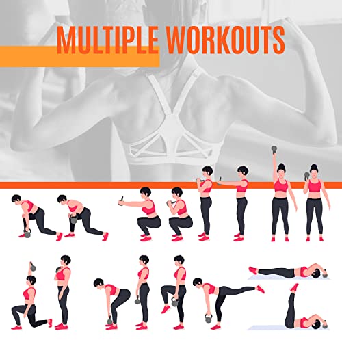 Yaheetech 20kg 4pc Kettlebell Set - Varied Weights