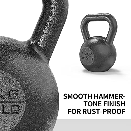 PROIRON Cast Iron Kettlebell for Home Gym Fitness (16KG)