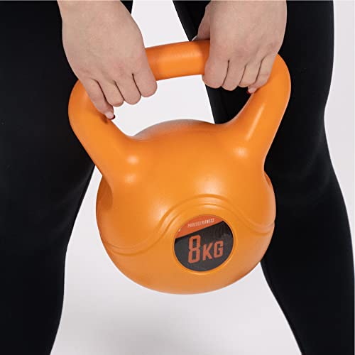 Phoenix Fitness Unisex Heavy Weight Vinyl Kettlebell, Orange
