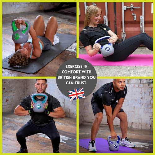 Urban Fitness Yellow Vinyl Kettlebell - One Size