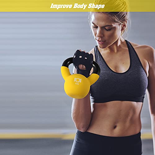 KK Neoprene Coated Kettlebell for Strength Training (4Kg)