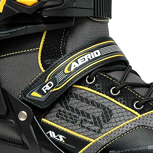 Men's Roller Derby Inline Skates - Black/Yellow, Size 08