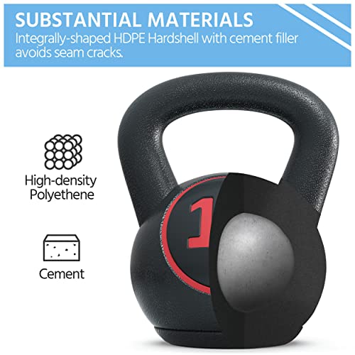 Yaheetech 3pc Kettlebell Set with Stand for Home Gym
