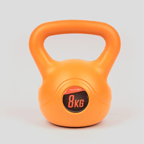 Phoenix Fitness Unisex Heavy Weight Vinyl Kettlebell, Orange