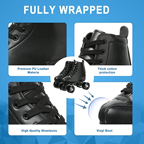 Adjustable High-top Double Row Roller Skates for Adults