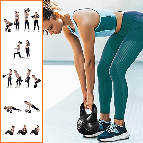 Yaheetech 10KG Coated Kettlebell for Strength Training Home Gym