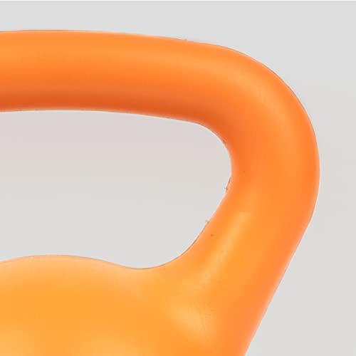 Phoenix Fitness Unisex Heavy Weight Vinyl Kettlebell, Orange