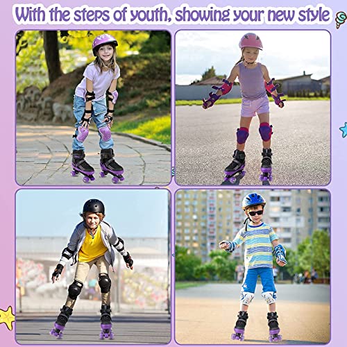 Adjustable Kids Roller Skates with Light Up Wheels