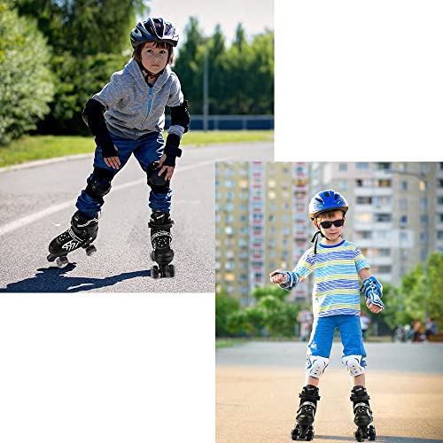 Adjustable Light-Up Roller Skates for Kids, Ages 4-12