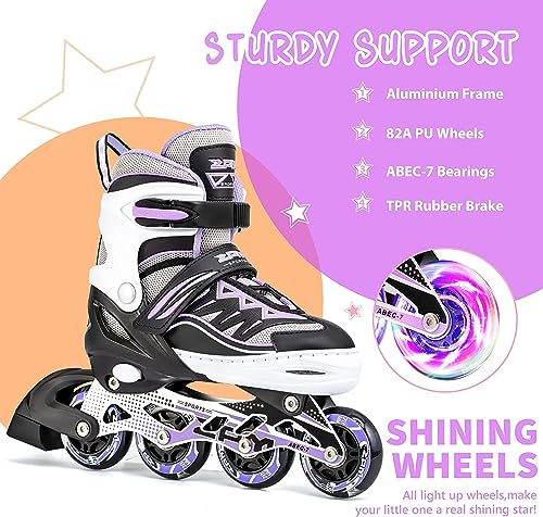 2PM SPORTS Cytia Light Up Inline Skates - Purple