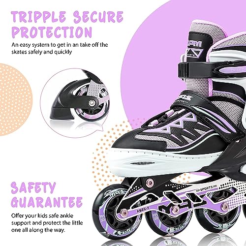 2PM SPORTS Cytia Light Up Inline Skates - Purple