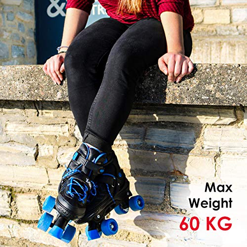 Adjustable Pink Quad Roller Skates for Kids - Medium