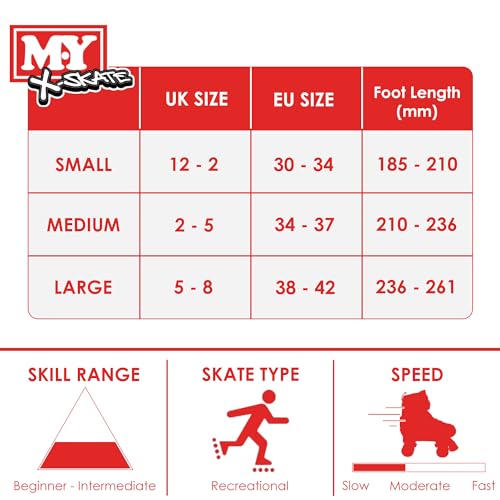 Adjustable Pink Quad Roller Skates for Kids - Medium