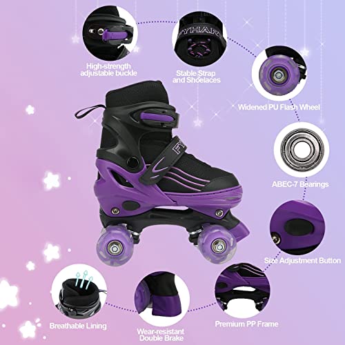 Adjustable Kids Roller Skates with Light Up Wheels