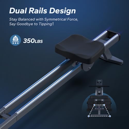 Merach Magnetic Rowing Machine, 16 Resistance Levels