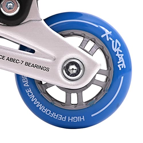 M.Y X-Skate Adjustable Blue Inline Roller Skates