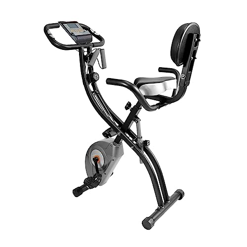 ATIVAFIT 3-in-1 Foldable Exercise Bike with Resistance Bands