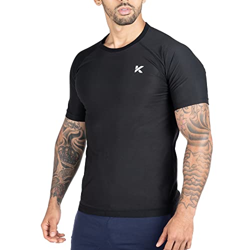 Kewlioo Men's Sauna Suit Shirt - Black XL