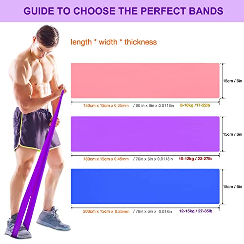 Professional Latex Resistance Bands Set for Home & Gym