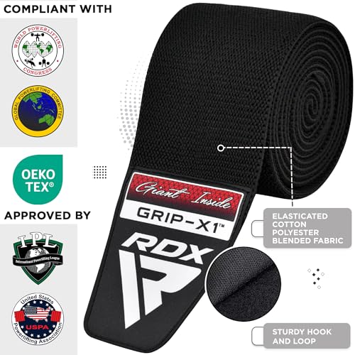 RDX Knee Wraps Pair: Gym, Powerlifting, Squats, Training