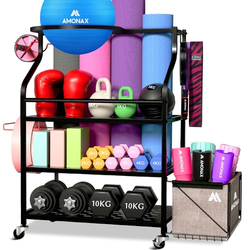 Amonax Home Gym Storage Rack for Fitness Accessories
