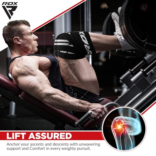 RDX Knee Wraps Pair: Gym, Powerlifting, Squats, Training