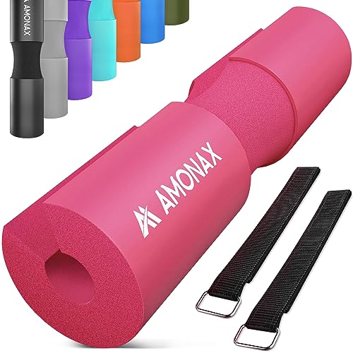 AMONAX Barbell Squat Pad for Women - Pink
