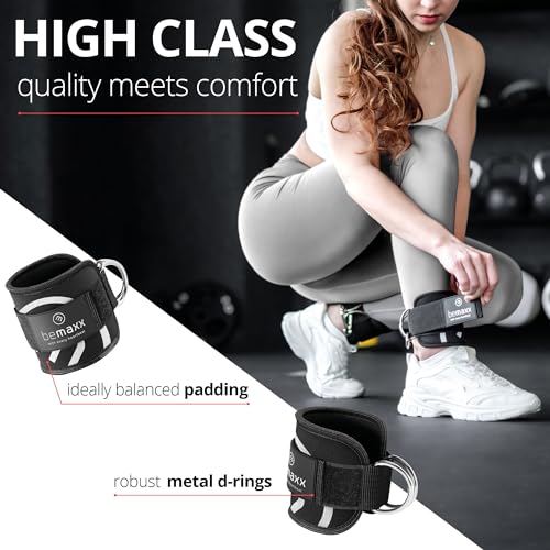 Cable Machine Ankle Straps Set + Training Guide