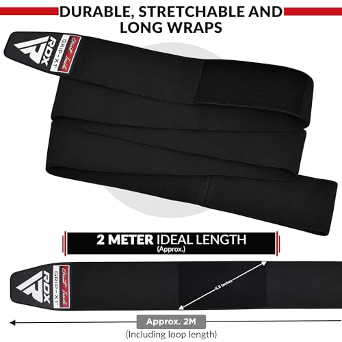 RDX Knee Wraps Pair: Gym, Powerlifting, Squats, Training