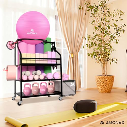 Amonax Home Gym Storage Rack for Fitness Accessories