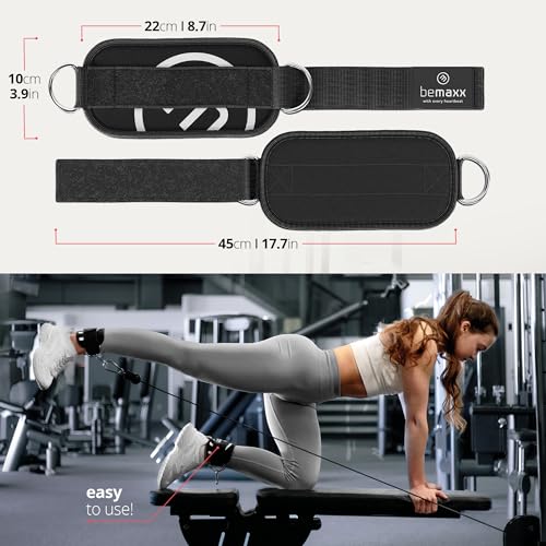 Cable Machine Ankle Straps Set + Training Guide